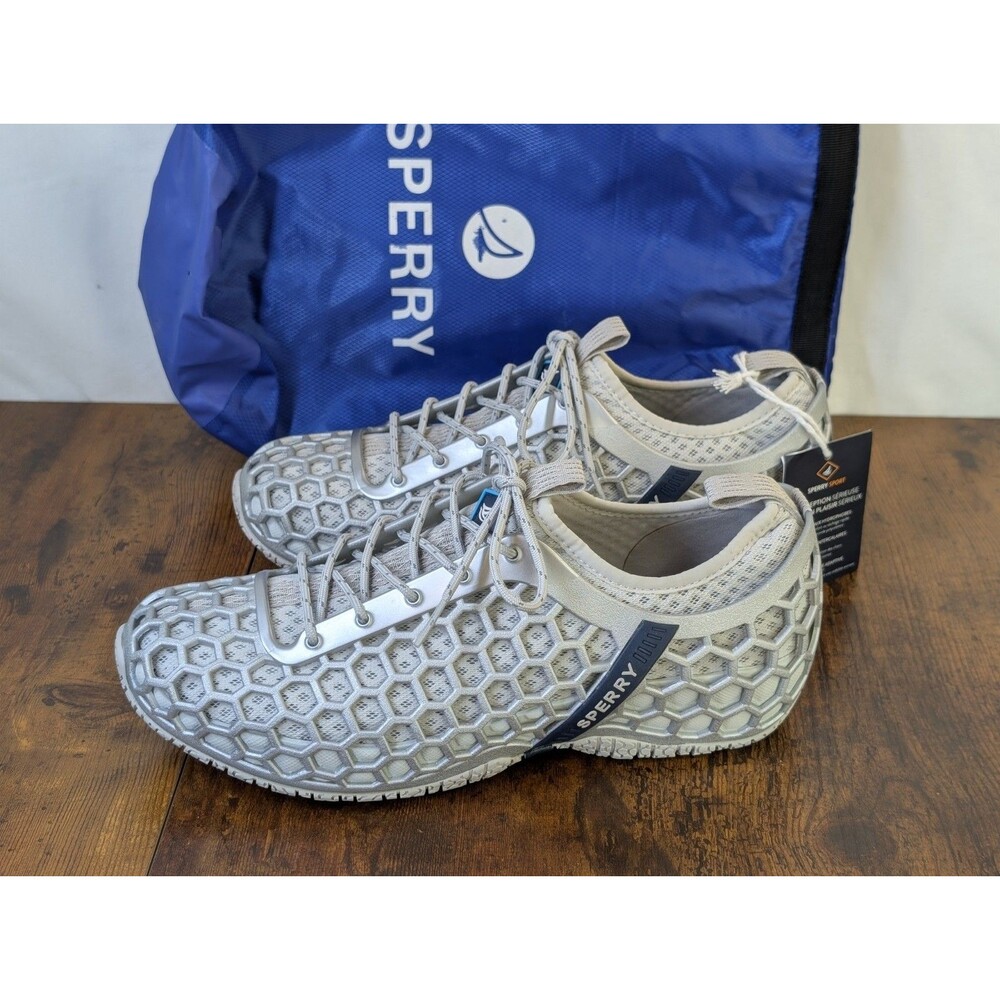 Sperry Men's Wave Rocker Water Shoes Size 9 Grey Honeycomb STS24208 Boat NWT New